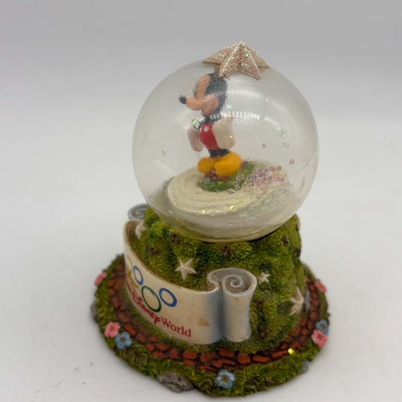 Disney Parks Walt Disney World 2000 Mickey Mouse Mini Snow Globe Missing Water - Picture 4 of 10